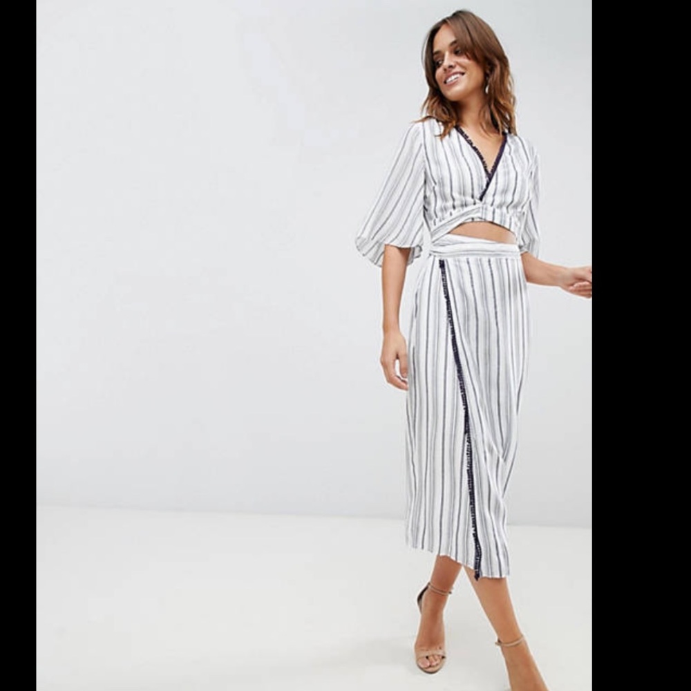 The Jetset Diaries Aries Stripe Shirt Dress